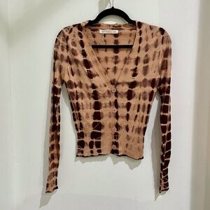 Parker Blue Lolita Cardigan in Tan Ash Dye